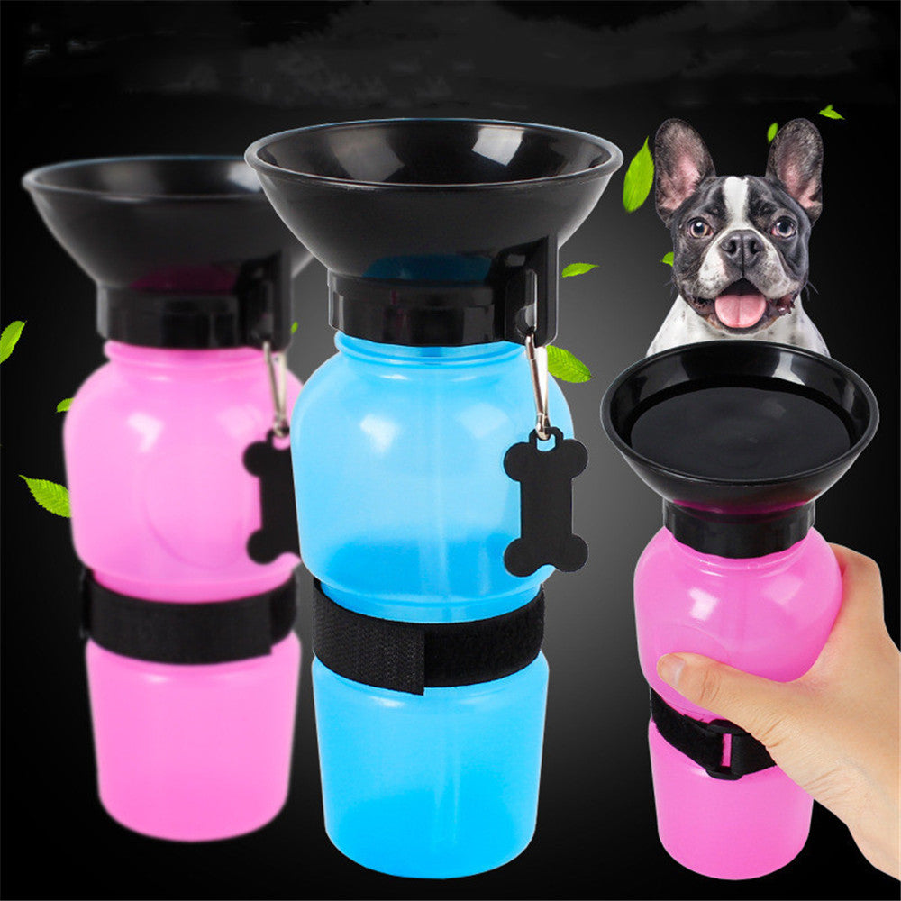 Portable Pet Water Bottle 500ml | Travel Dog & Cat Water Dispenser