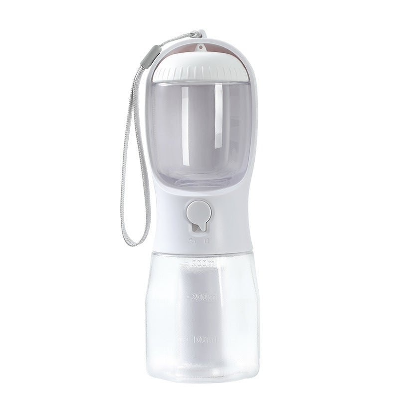 3-in-1 Dog Water Bottle with Food Container & Waste Bag Holder