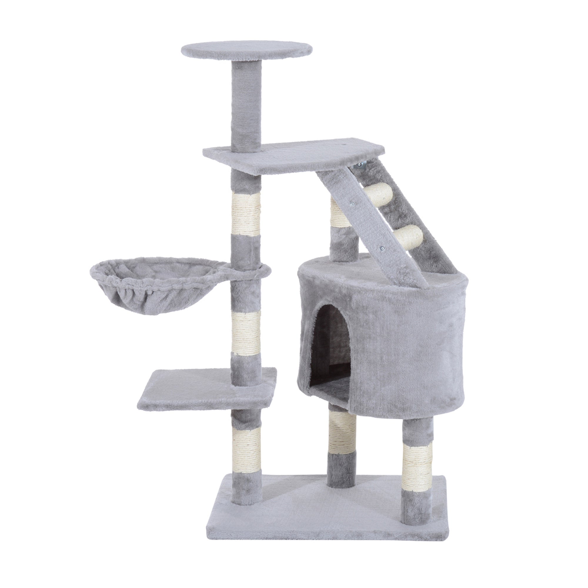 Indoor Cat Tree 125cm Multi-Level Climbing Tower with Scratching Posts
