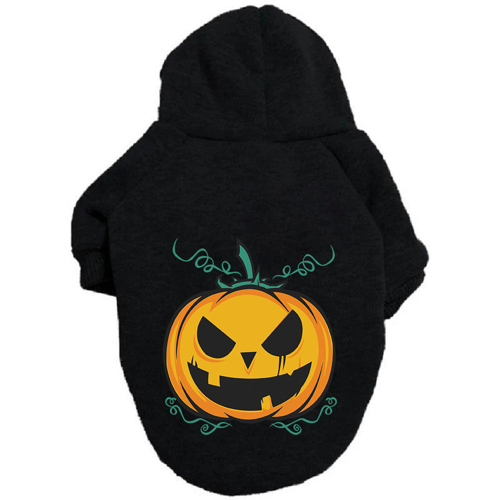 Halloween Dog Sweater Pumpkin Pet Clothes Cute Outfit
