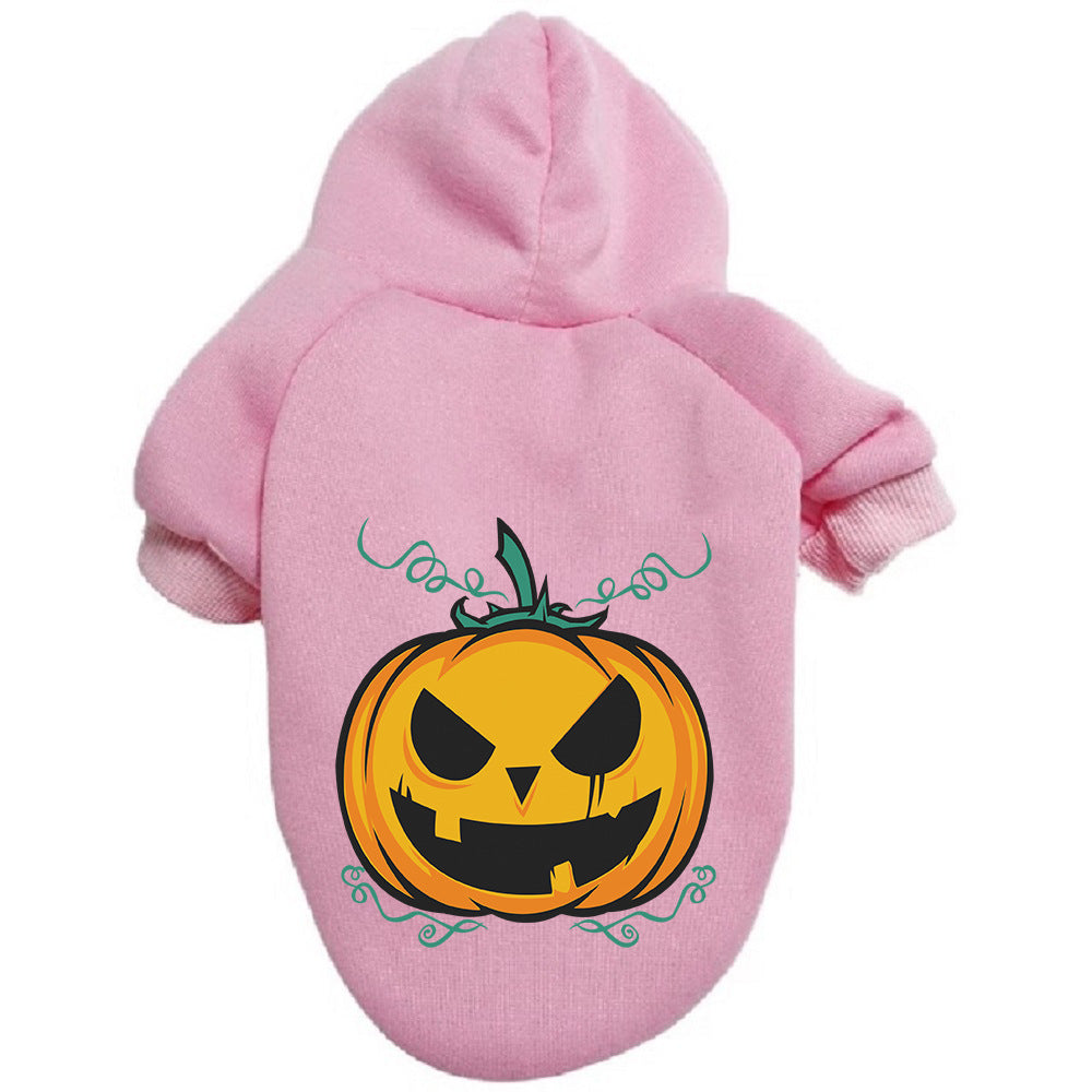 Halloween Dog Sweater Pumpkin Pet Clothes Cute Outfit