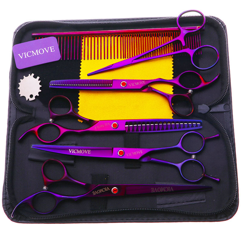 Pet Grooming Scissors Dog Cat Hair Cutting Stainless Steel