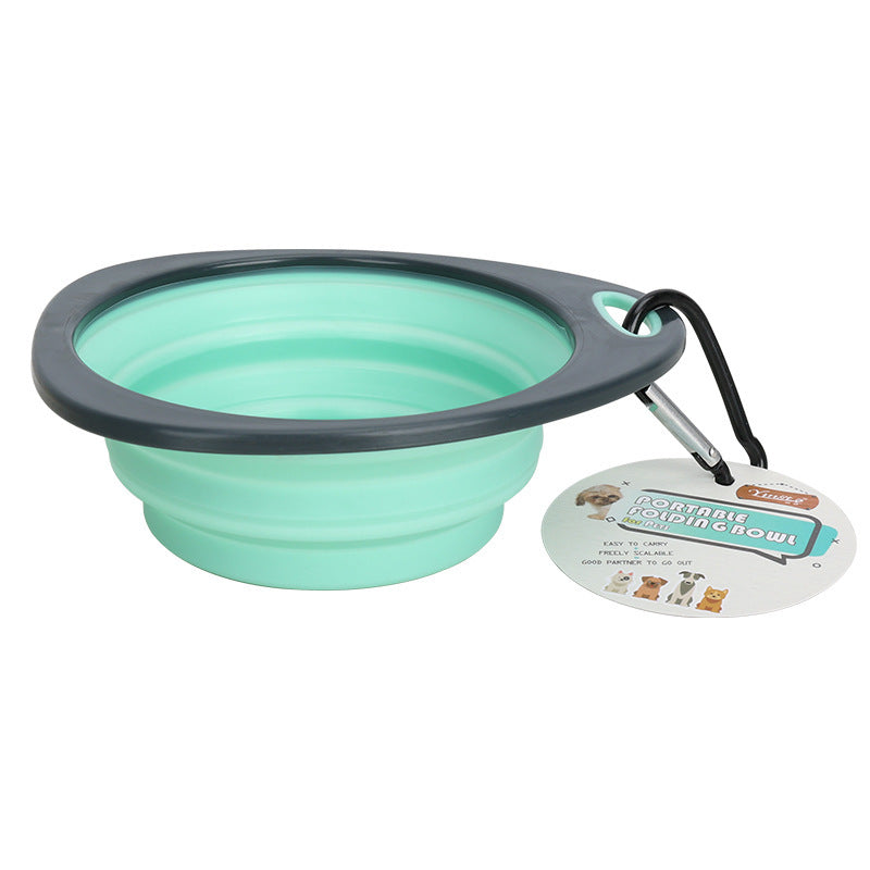 Collapsible Dog Bowl | Portable Foldable Travel Pet Food & Water Bowl for Dogs & Cats
