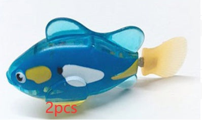 Interactive Electric Swimming Fish Toy for Cats | LED Robot Fish