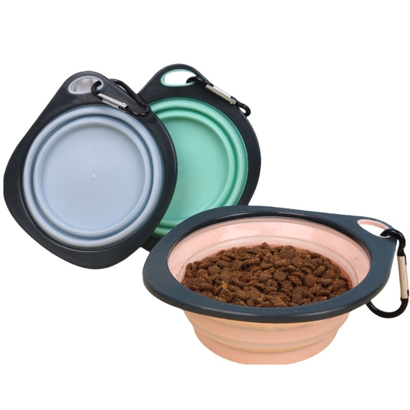 Collapsible Dog Bowl | Portable Foldable Travel Pet Food & Water Bowl for Dogs & Cats