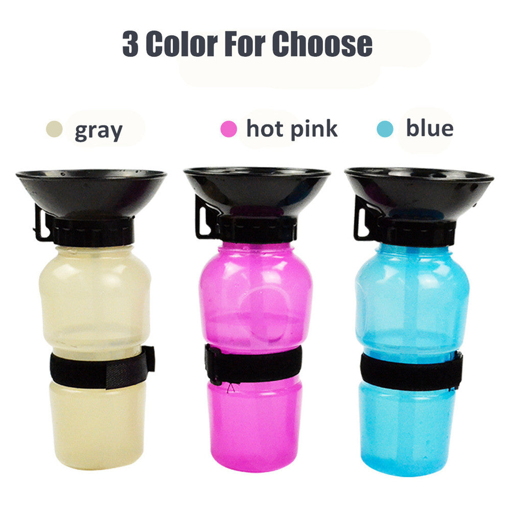 Portable Pet Water Bottle 500ml | Travel Dog & Cat Water Dispenser