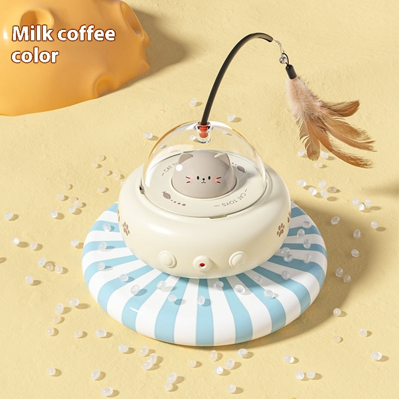 Smart Electric UFO Cat Teaser Toy | USB Rechargeable Interactive Toy