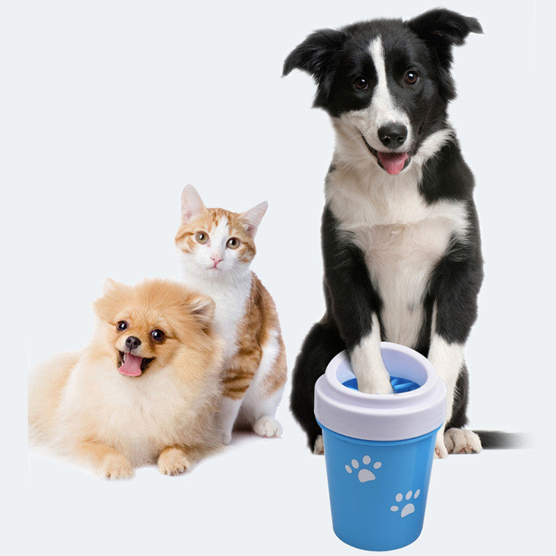 Dog Paw Cleaner Cup | Portable Silicone Paw Washer with Soft Bristles