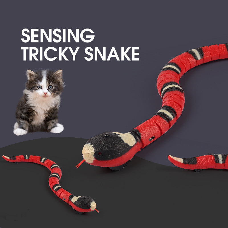 Smart Sensing Interactive Snake Cat Toy | USB Rechargeable  Cobra Toy