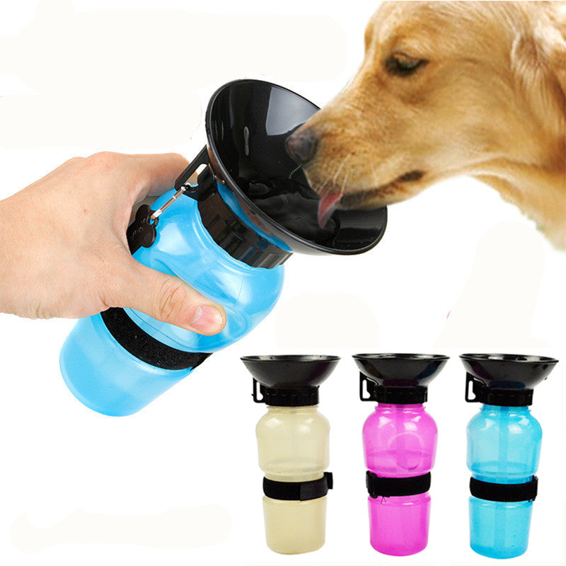 Portable Pet Water Bottle 500ml | Travel Dog & Cat Water Dispenser
