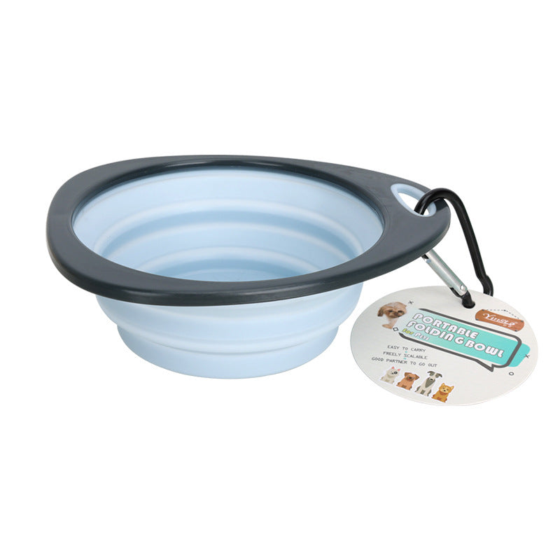 Collapsible Dog Bowl | Portable Foldable Travel Pet Food & Water Bowl for Dogs & Cats