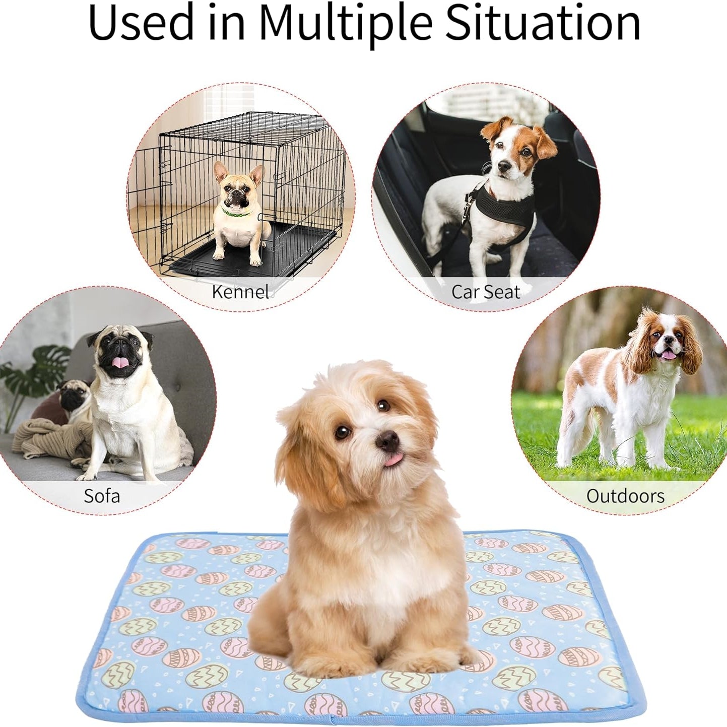Cooling Mat for Cats and Dogs | Summer Cooling Pet Bed