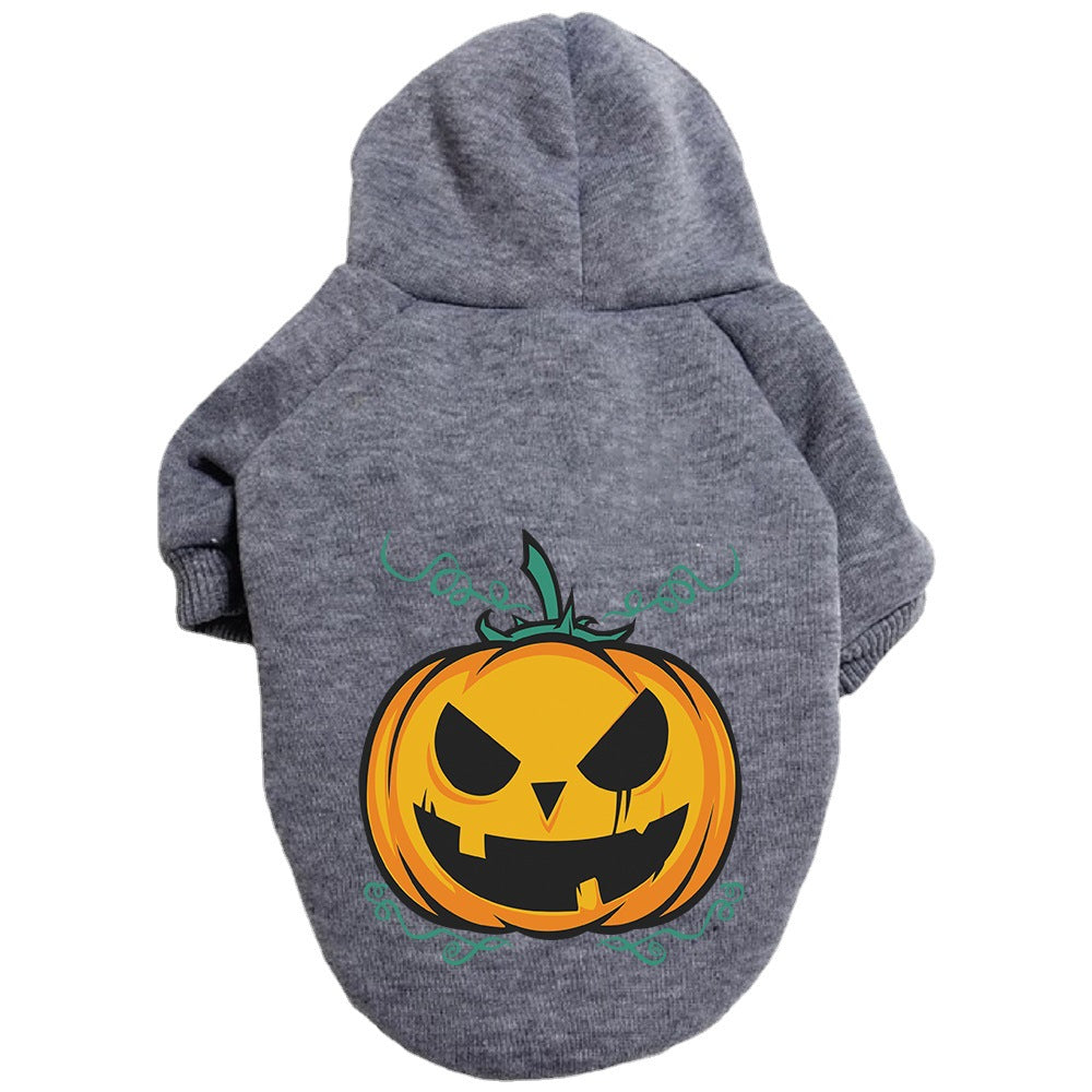 Halloween Dog Sweater Pumpkin Pet Clothes Cute Outfit