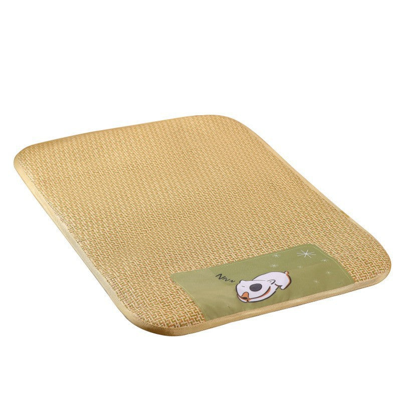 Cooling Rattan Pet Mat for Dogs & Cats | Summer Sleeping Bed