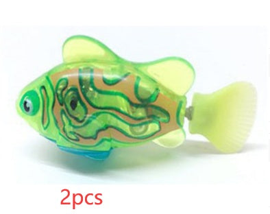 Interactive Electric Swimming Fish Toy for Cats | LED Robot Fish