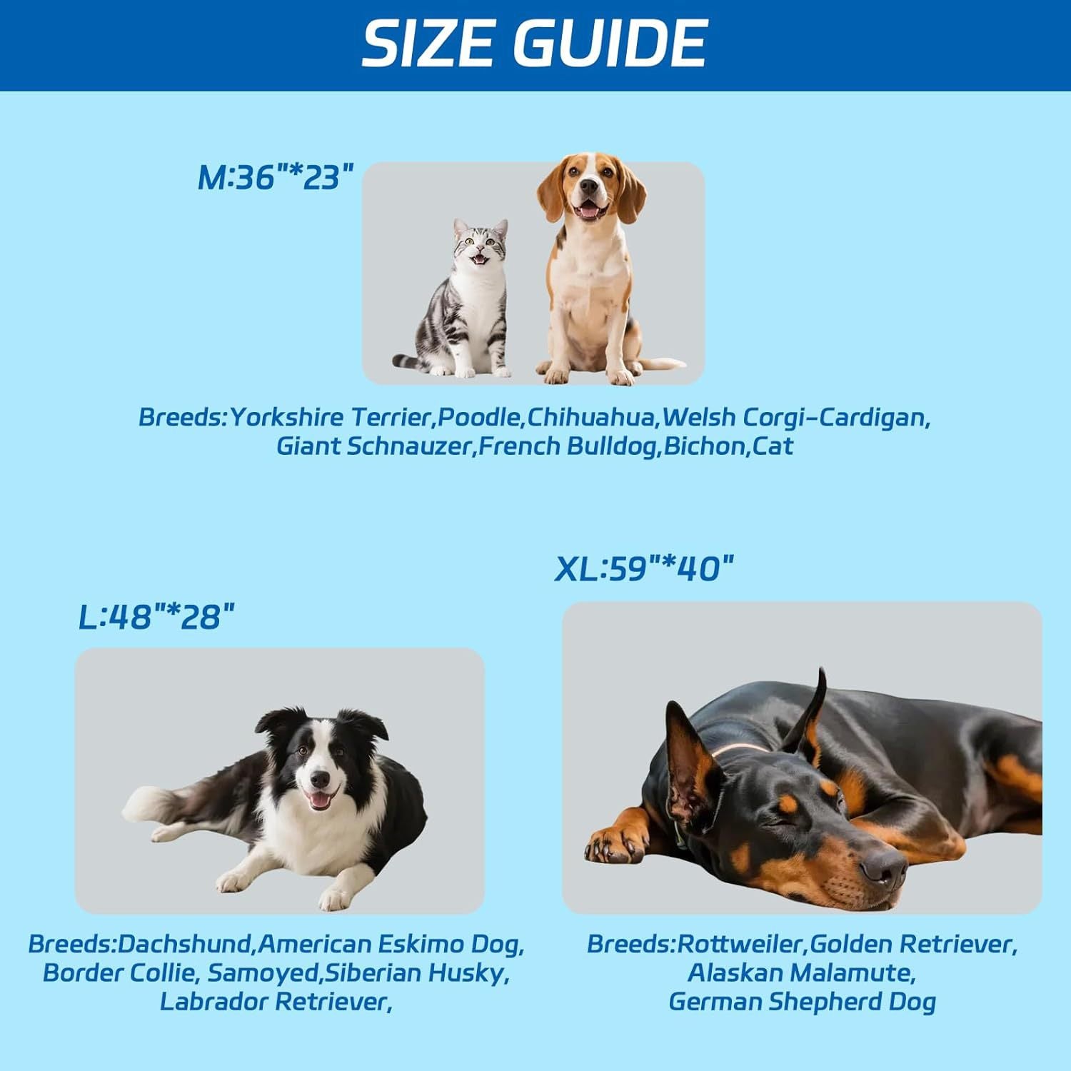 Pet Cooling Mat for Dogs | Portable Machine Washable Cooling Blanket