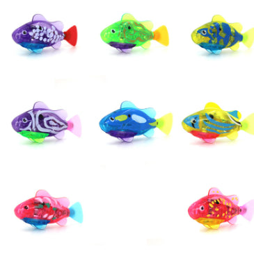 Interactive Electric Swimming Fish Toy for Cats | LED Robot Fish