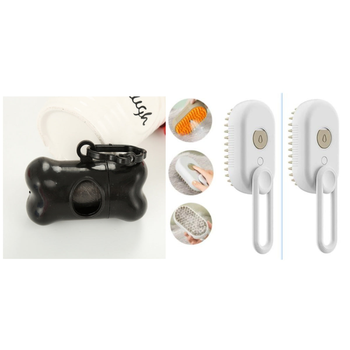 3-in-1 Electric Steam Pet Brush | Cat & Dog Grooming Comb