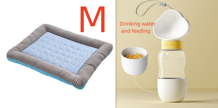 Pet Cooling Pad Bed for Dogs & Cats | Ice Silk Summer Cooling Mat