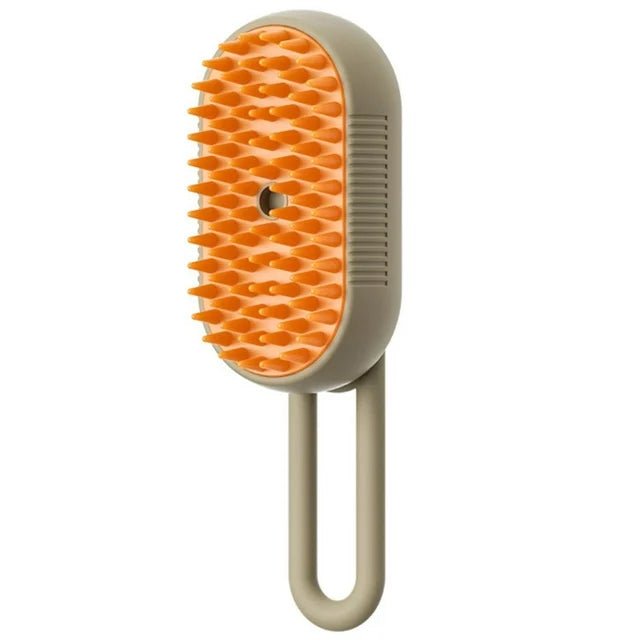 3-in-1 Electric Steam Pet Brush | Cat & Dog Grooming Comb