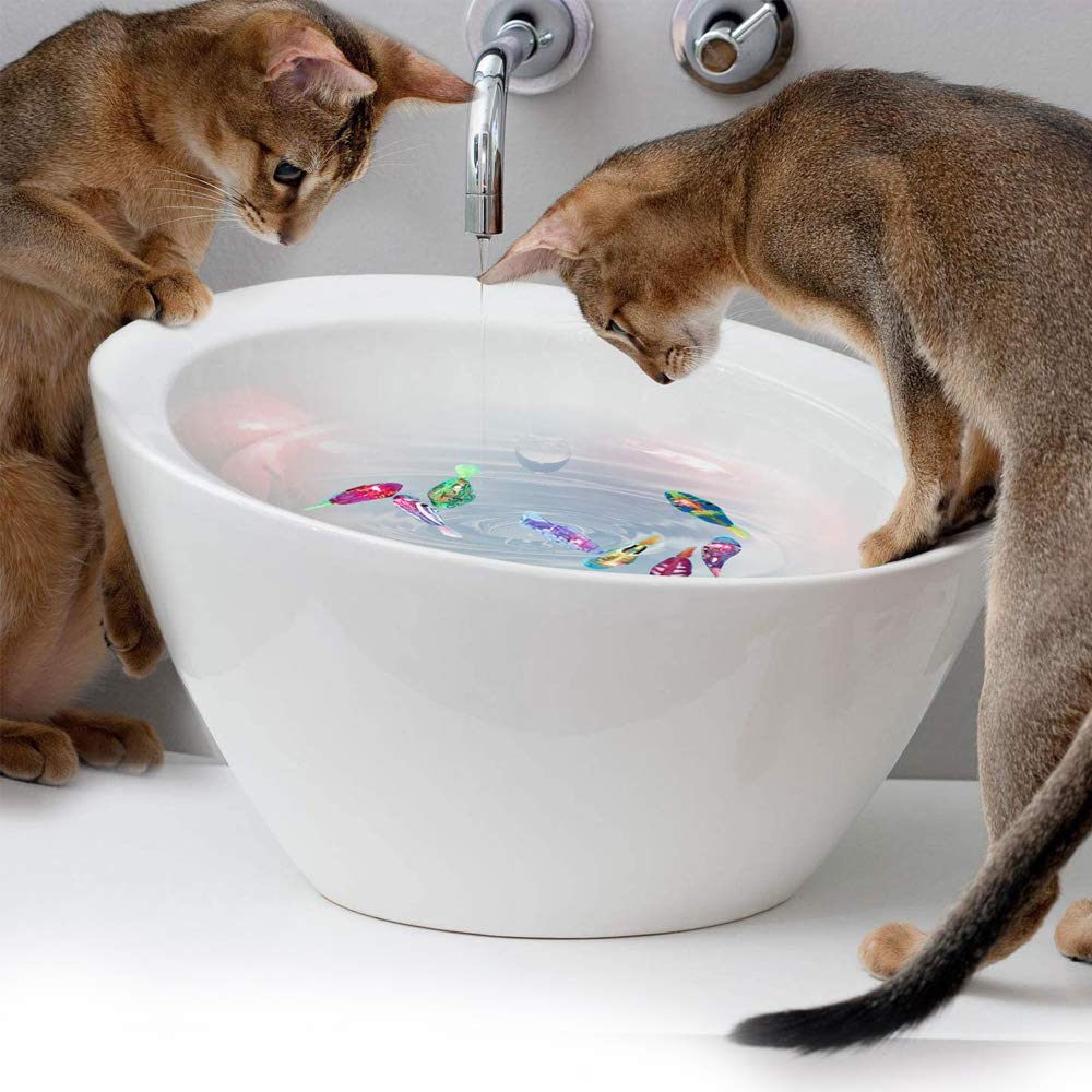 Interactive Electric Swimming Fish Toy for Cats | LED Robot Fish
