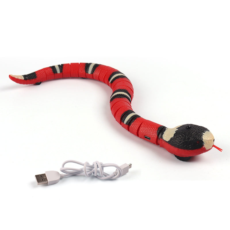 Smart Sensing Interactive Snake Cat Toy | USB Rechargeable  Cobra Toy