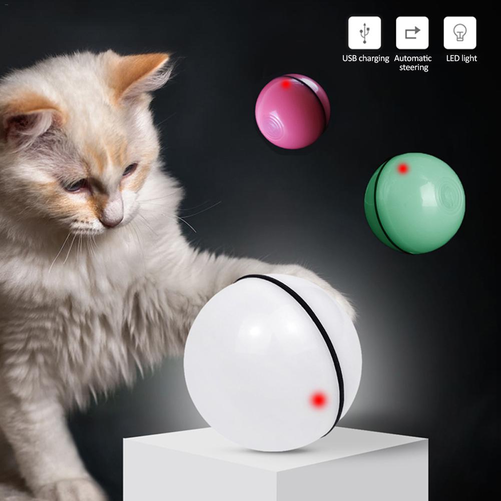 Interactive LED Cat Toy Ball Automatic Rolling Laser Pet Toy for Indoor Cats